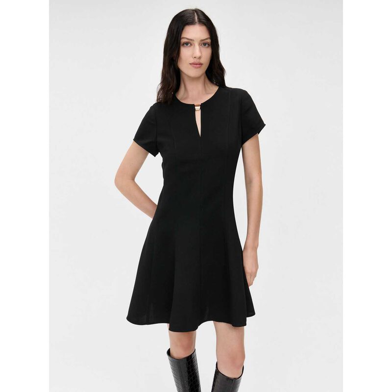 Veronika Maine Double Weave Flared Hem Dress image number 3